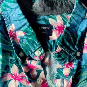 J. Crew summer floral short sleeve shirt